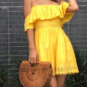 Cult Gaia classic ARK dark stain handbag